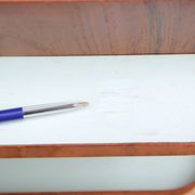 Bureau scandinave boomerang en teck d'Arne Hovmand Olsen