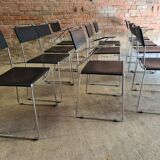 Set of 8 vintage design chairs by Giandomenico Belotti for Alias