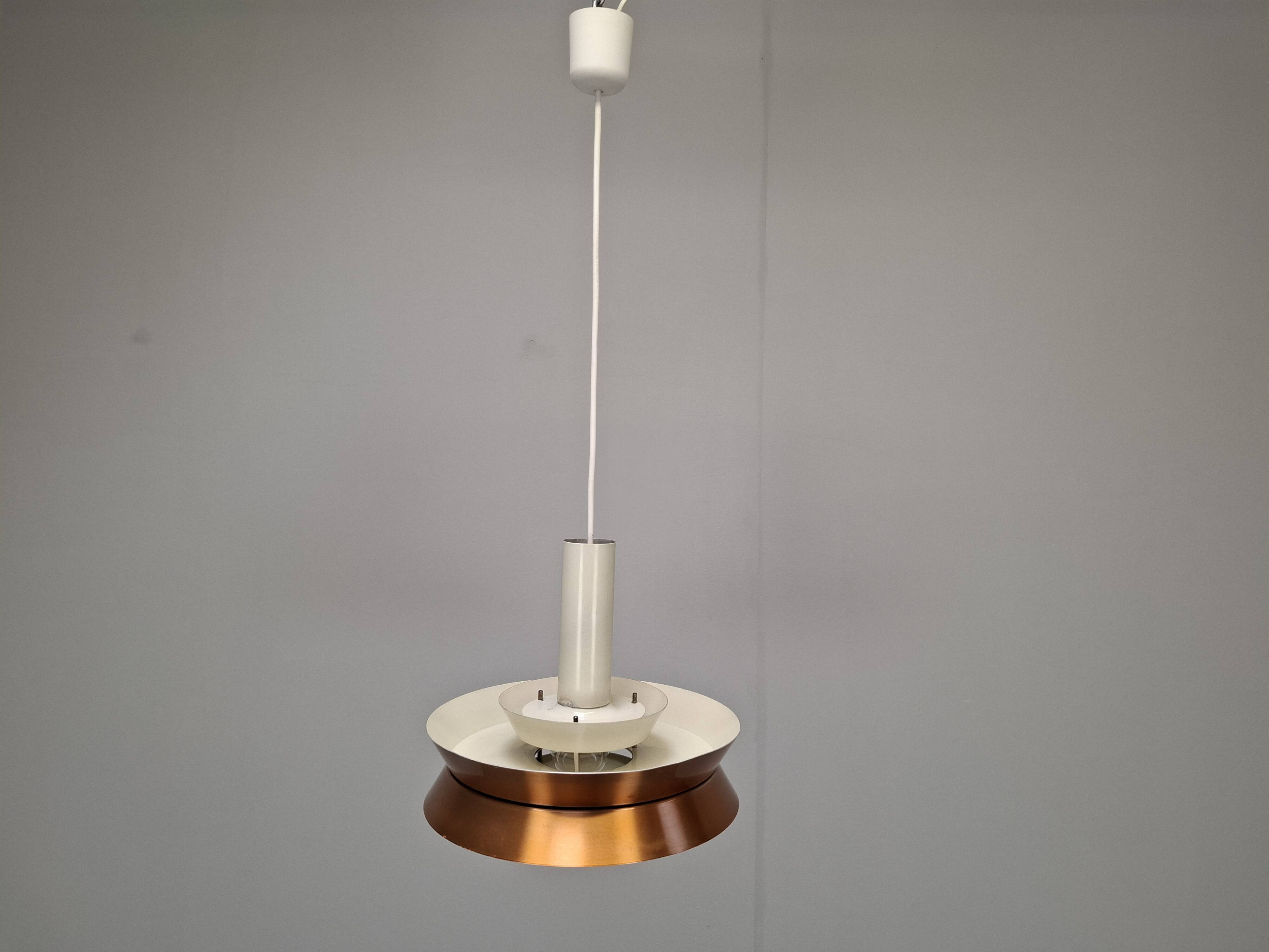 Vintage Danish Brass Pendant Light by Carl Thore for Granhaga, 1960s