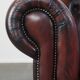 Chesterfield 2.5 seater sofa in dark red cowhide leather