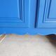 Blue bookcase