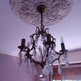 Chandelier cage with tassels