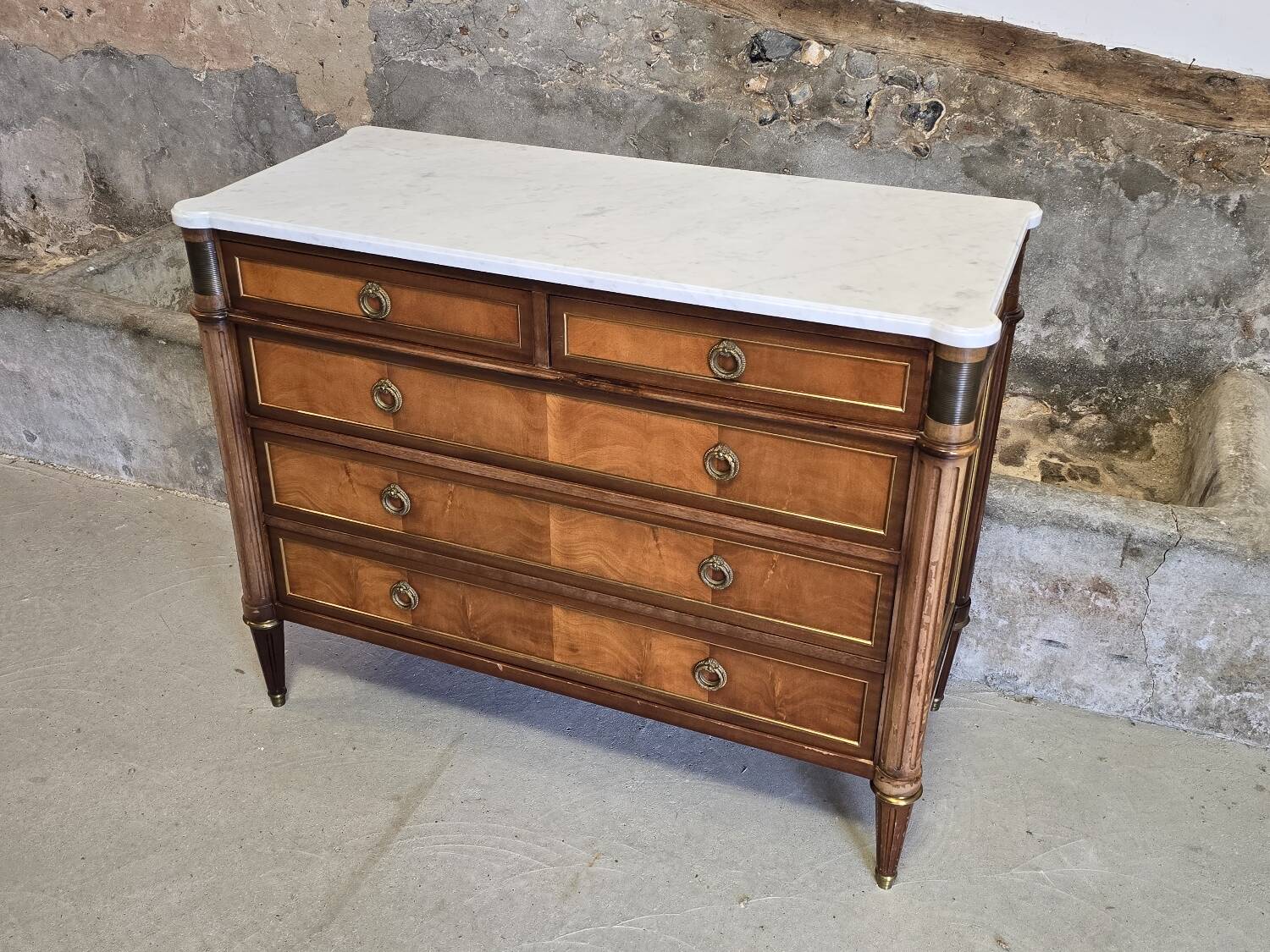 Louis XVI style chest of drawers