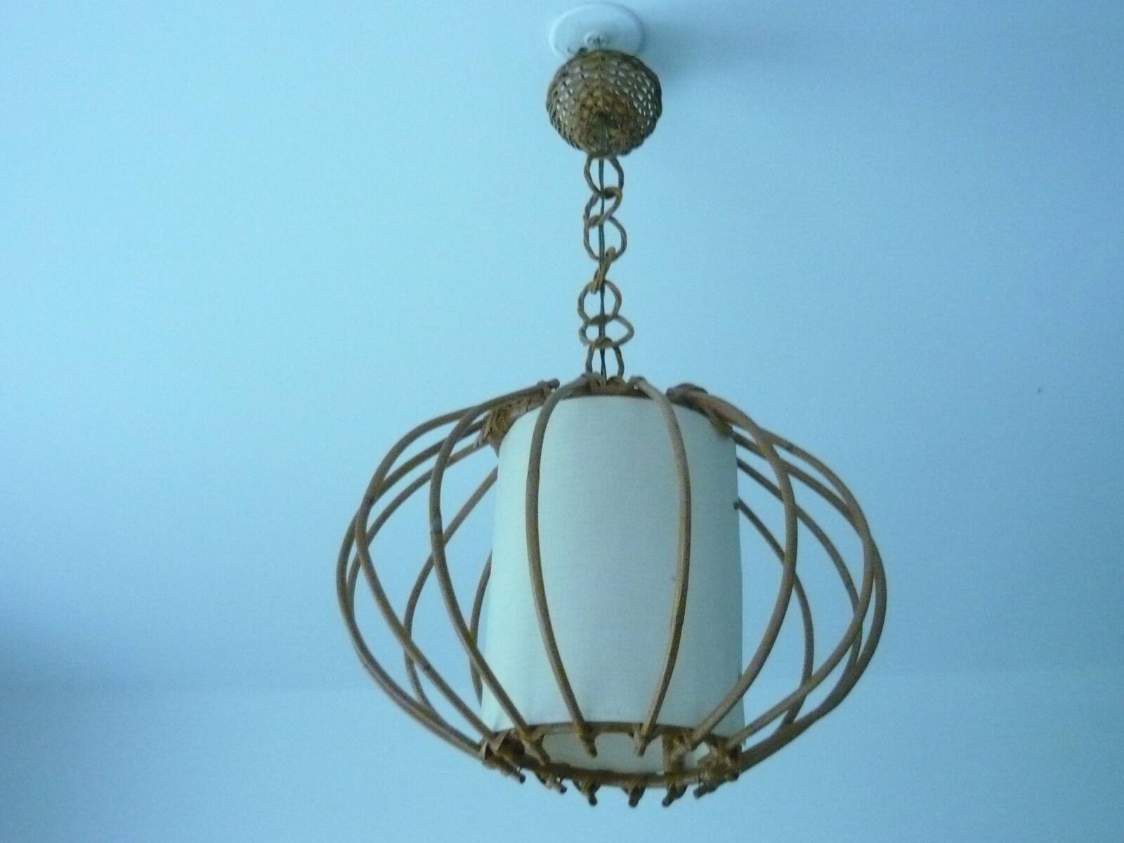 Rattan pendant pendant 1950s/60s