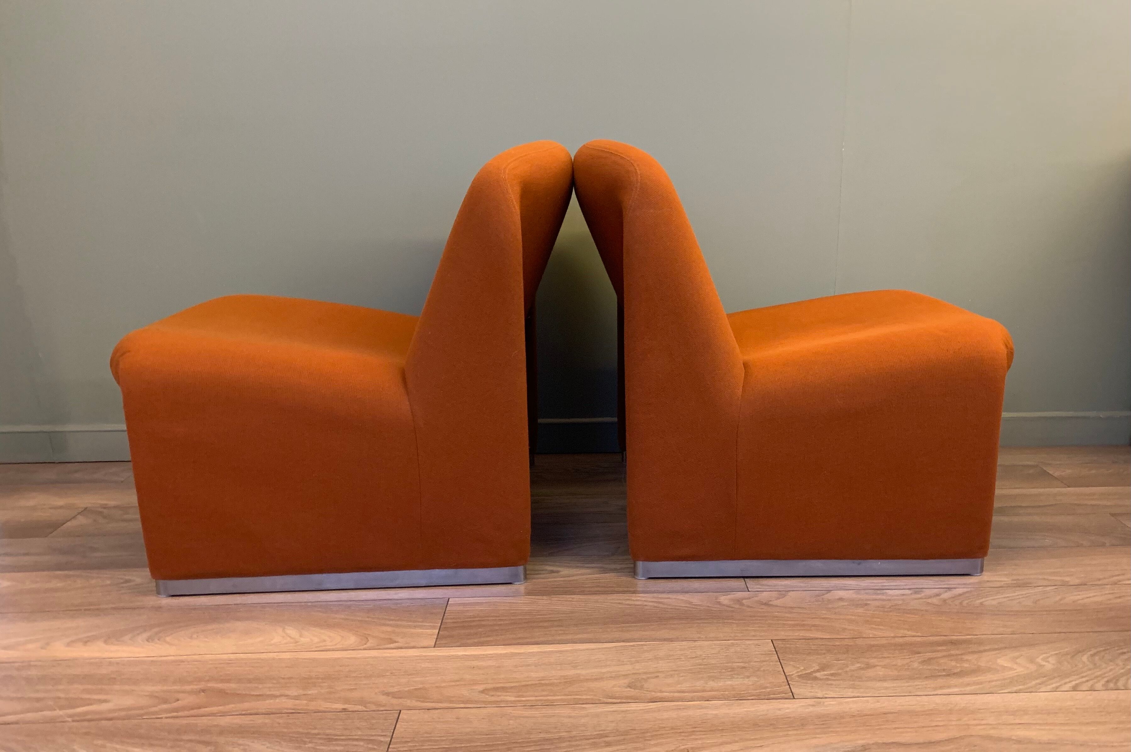 Pair of Alky armchairs by Giancarlo Piretti for Castelli
