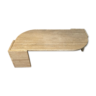 Drop of water coffee table in travertine, 1970