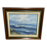 Tableau de la mer encadré