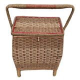 Vintage work box in braided rope