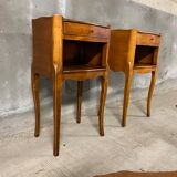 pair of bedside tables, 19th century flying table