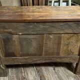 Curved Louis XV period chest of drawers in solid elm mid-18th century