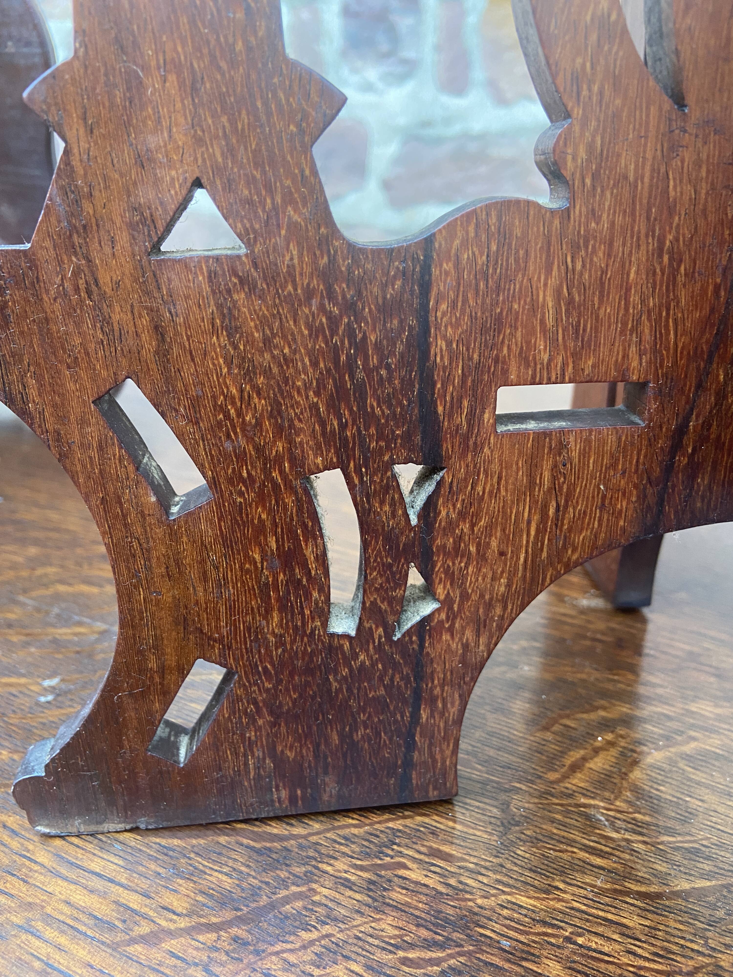 Pair of bedside tables Syrian rosewood vintage 1930