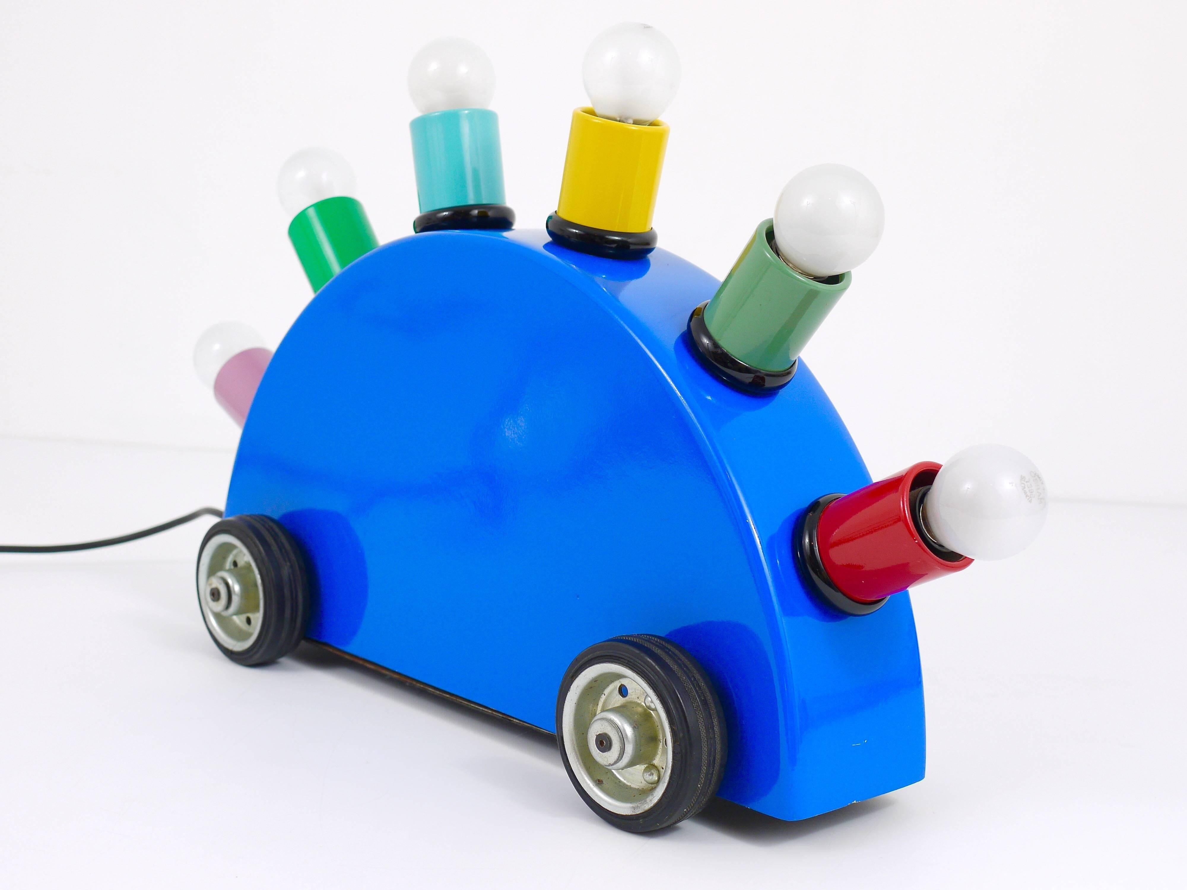 Martine Bedin 1st Edition Super Lamp, Memphis Milano, Postmodern, Italy, 1980s