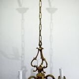 3-light bronze chandelier