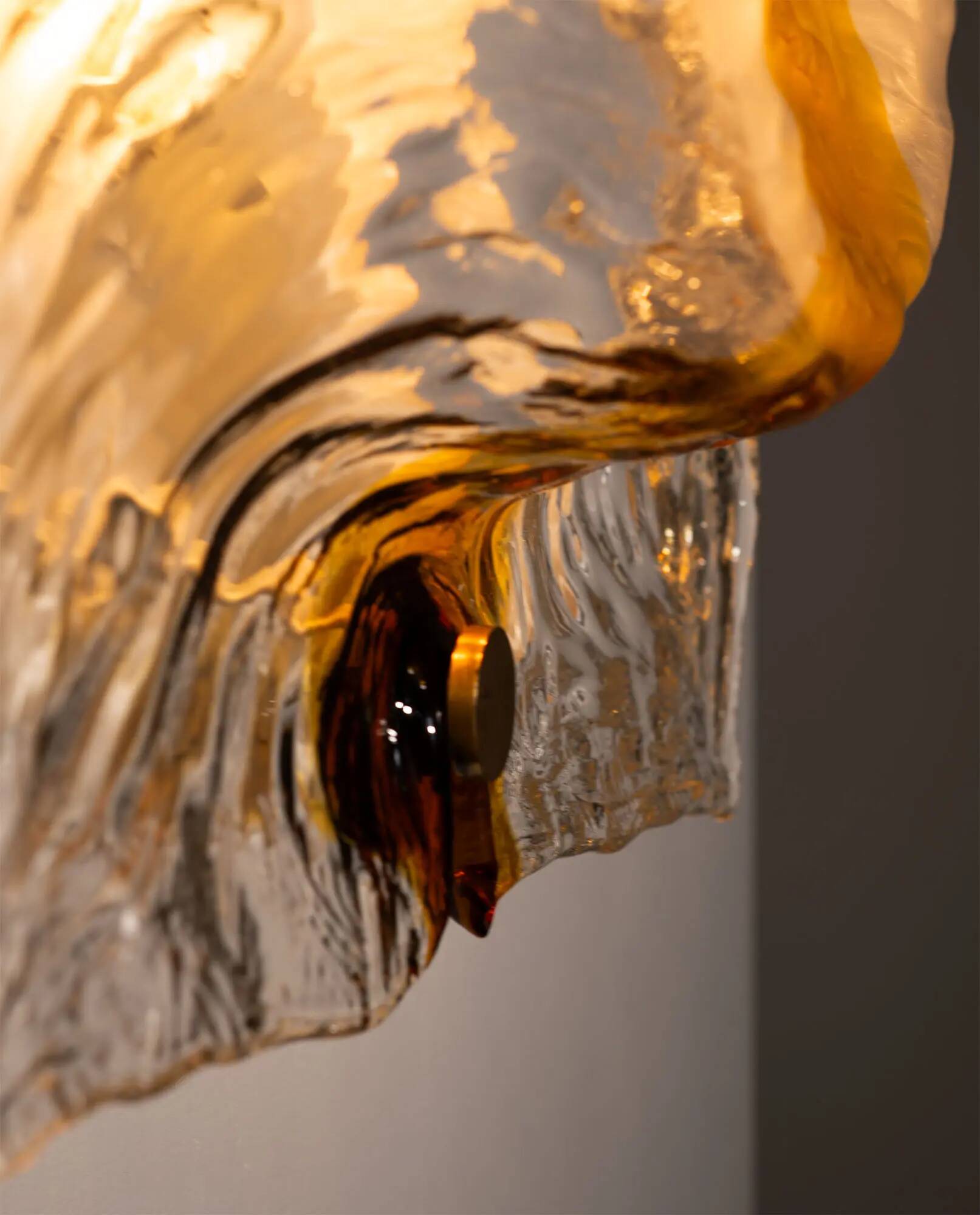 Toni Zuccheri, large wall lamp for Venini, Italy 1960's