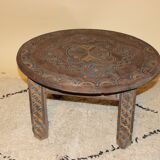 Table basse en bois berbère