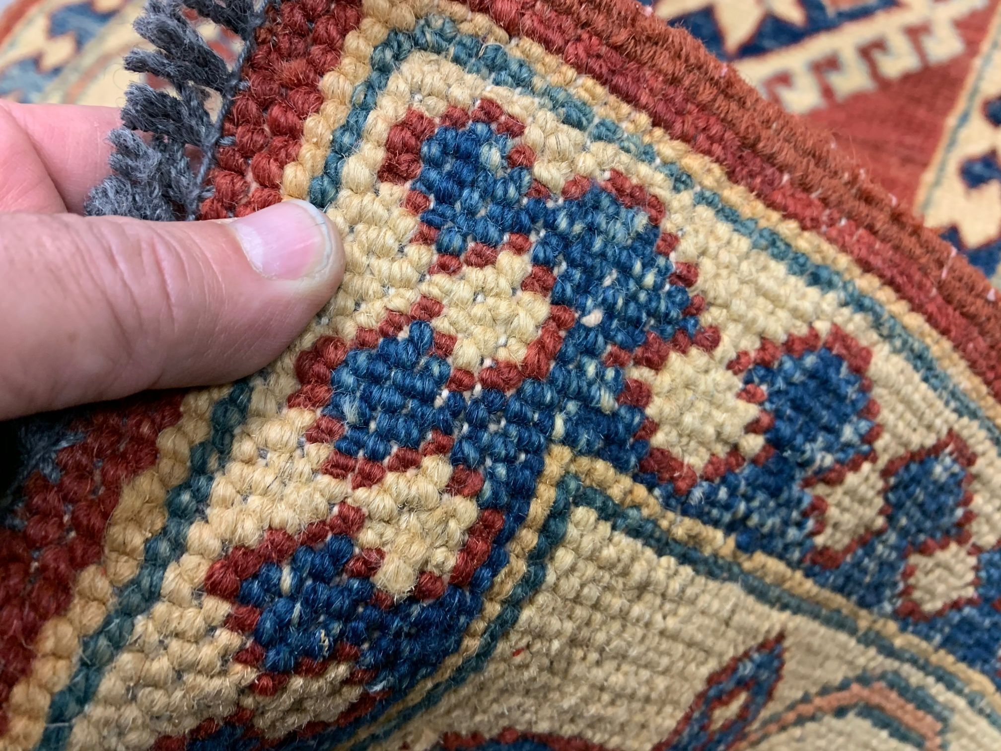 Narrow Kazak Runner, 216x85 cm