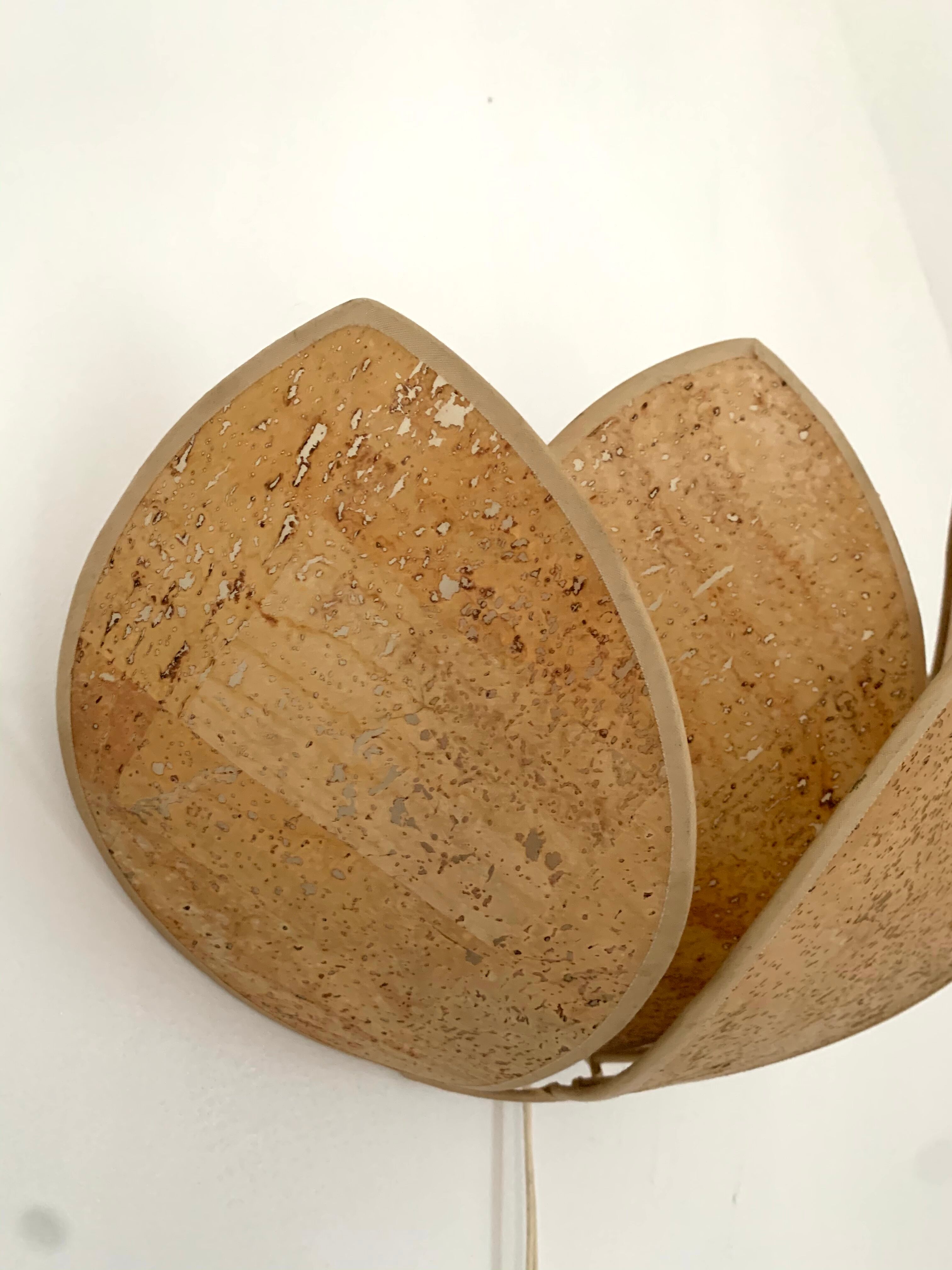 Vintage lotus sconce