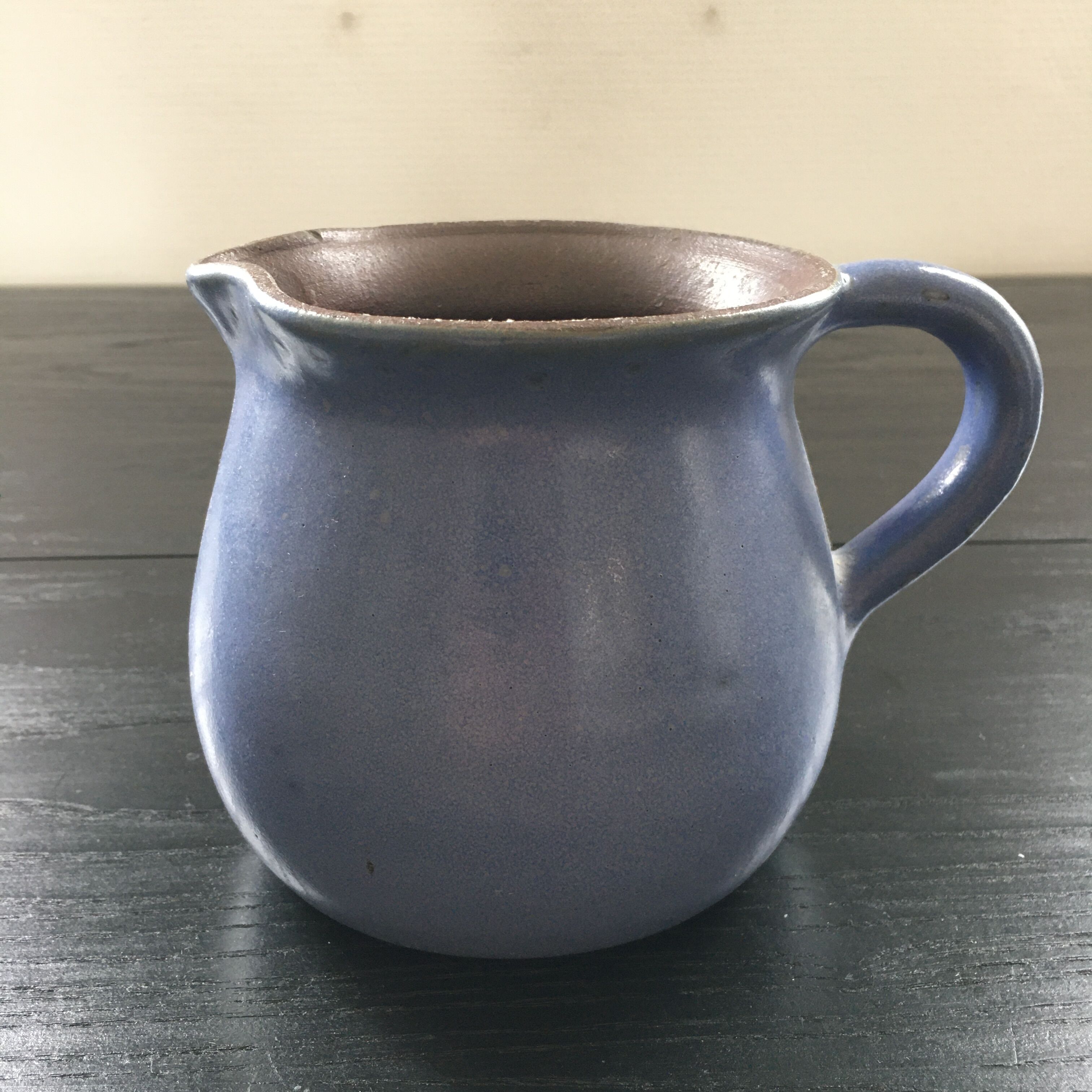 Blue stoneware jug