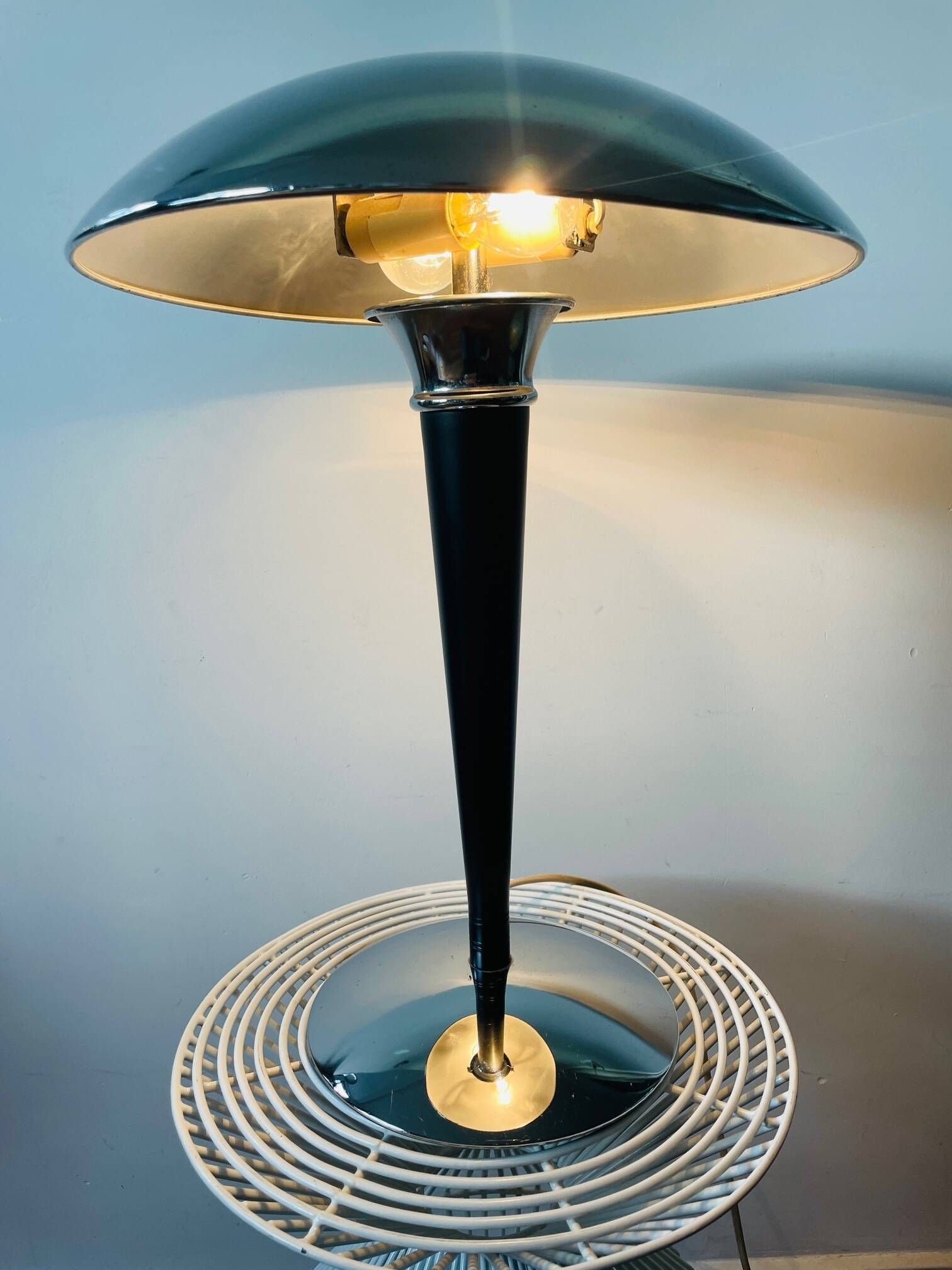 Unique Dakapo Lamp. Chrome art deco table lamp Ikea 1980s. Bauhaus ...