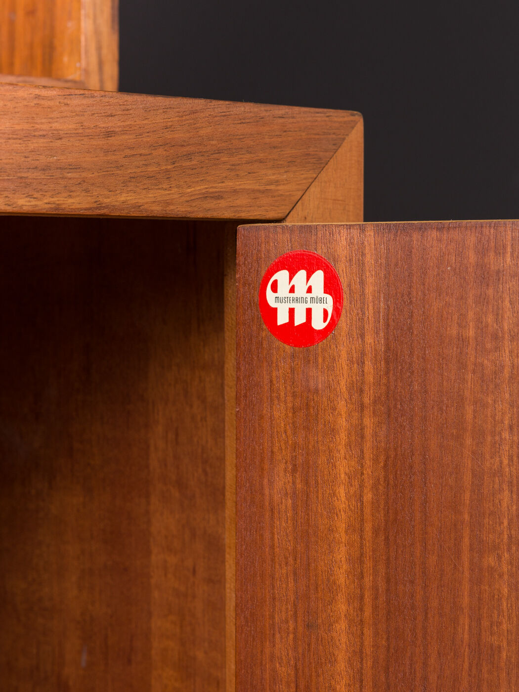 Walnut chest of drawers by Musterring from the 1950s