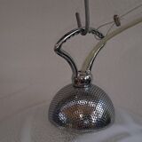 Xxl white swirl ceiling lamp murano vintage