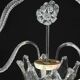 Art Deco transparent Barovier e Toso light with flowers, 1940s