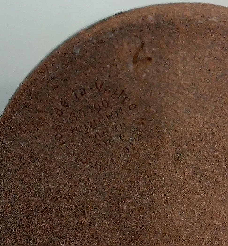 Pot vase earthenware pottery of the black valley Verneuil