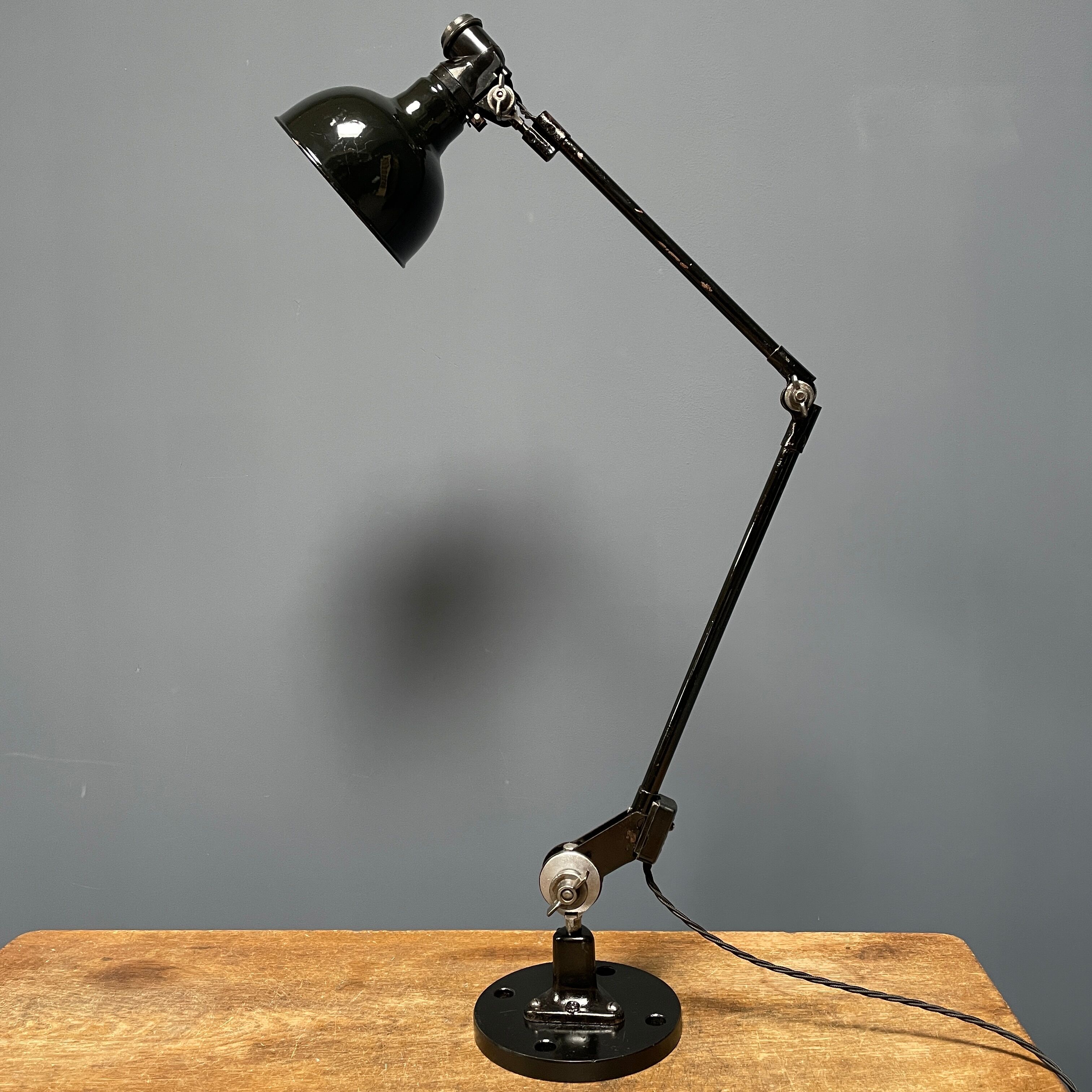 Black Rademacher table lamp from the 1930s