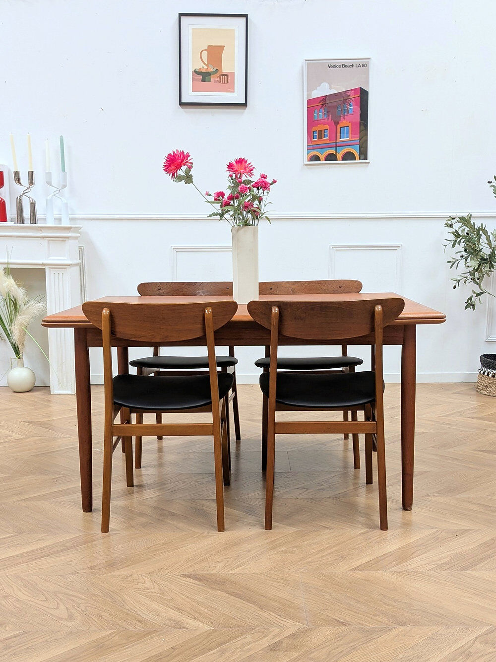 4 vintage Farstrup chairs 210