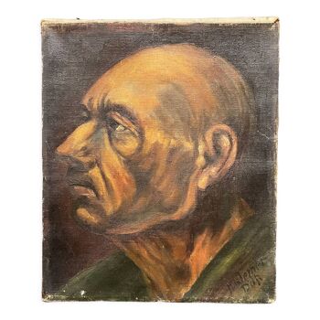 Antique portrait of an old man