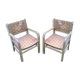 Braided rope and oak armchairs 50