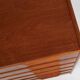 Midcentury Danish chest of 6 drawers in teak 1960s - long drawer handle with 2 handles
