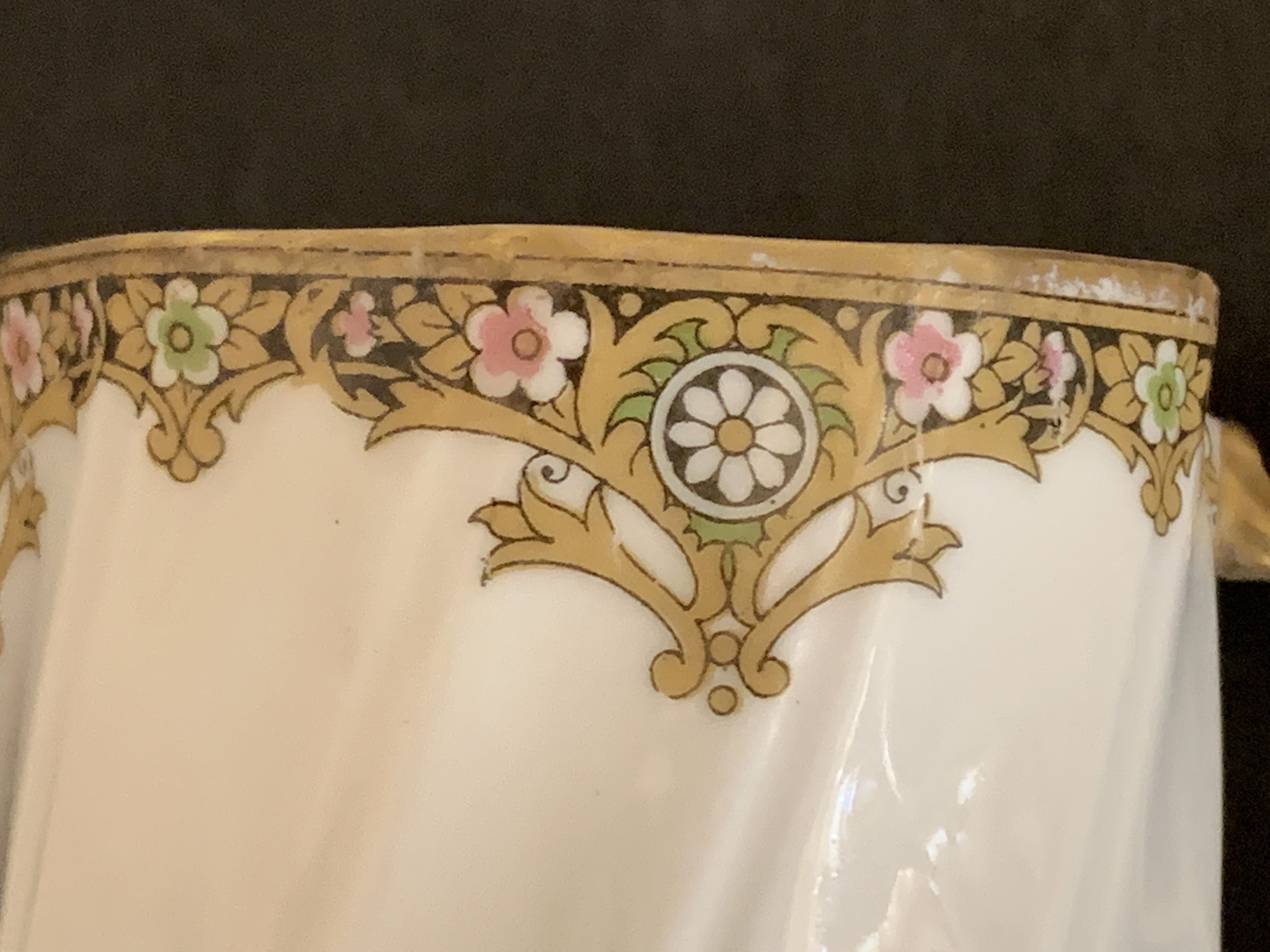 Limoges porcelain coffee service - Chabrol and Poirier - Bac and Périgault - Early twentieth century