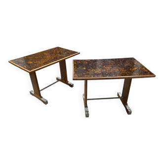 Paire tables bistrot année 50