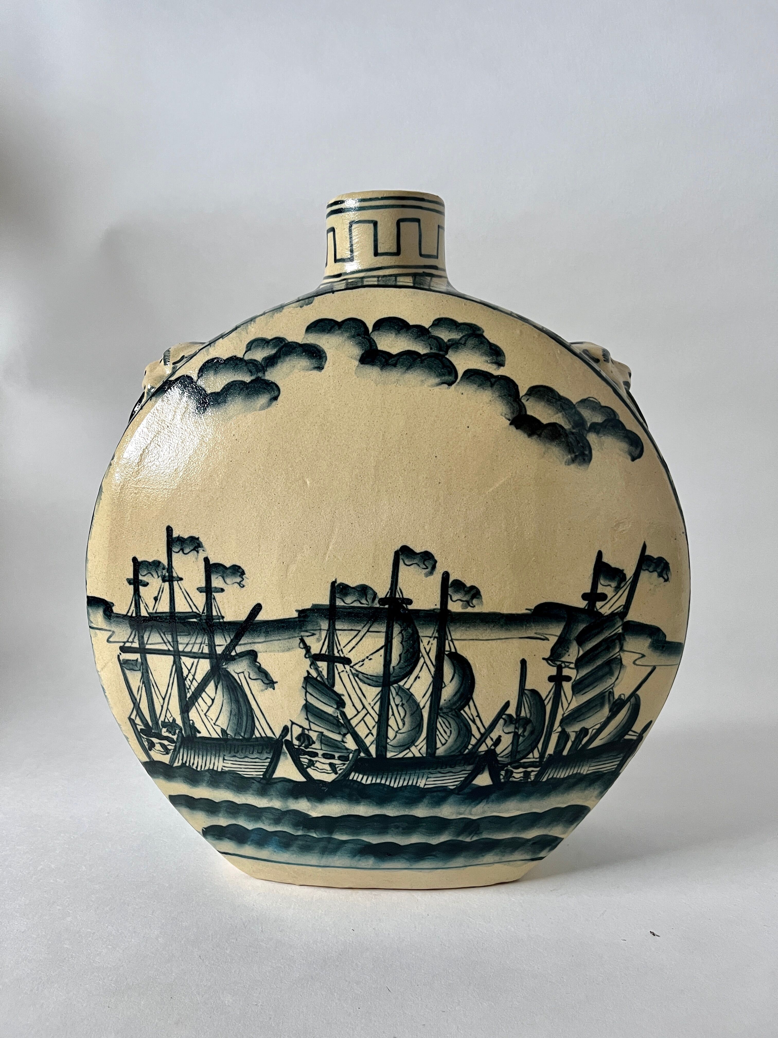 Large gourd vase Chinese style XXth