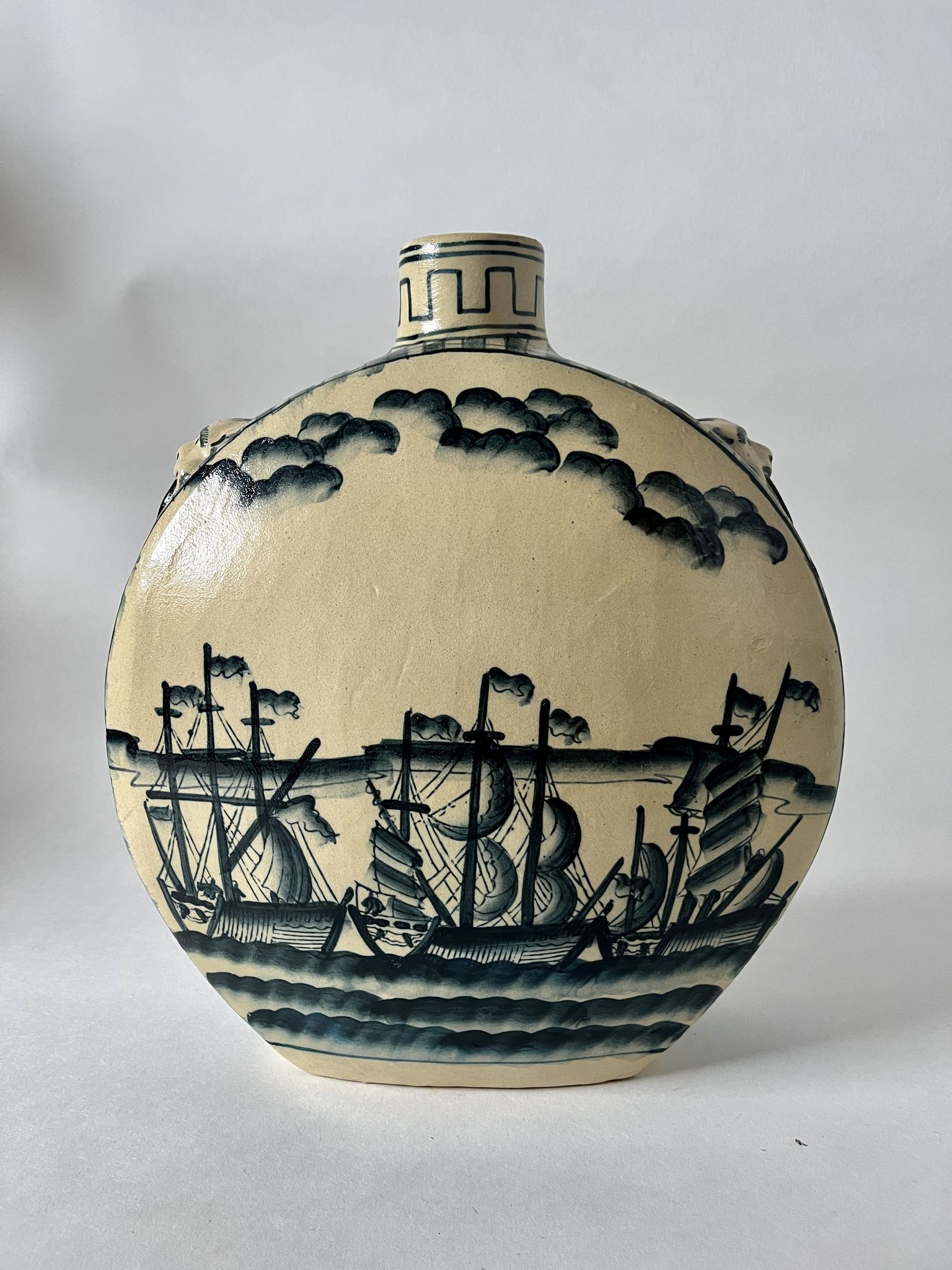 Vase gourde style chinois XXe