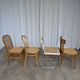 Set of 4 Mix & Match Dining Chairs with Cane Seat / Mid-Century Dining Furn