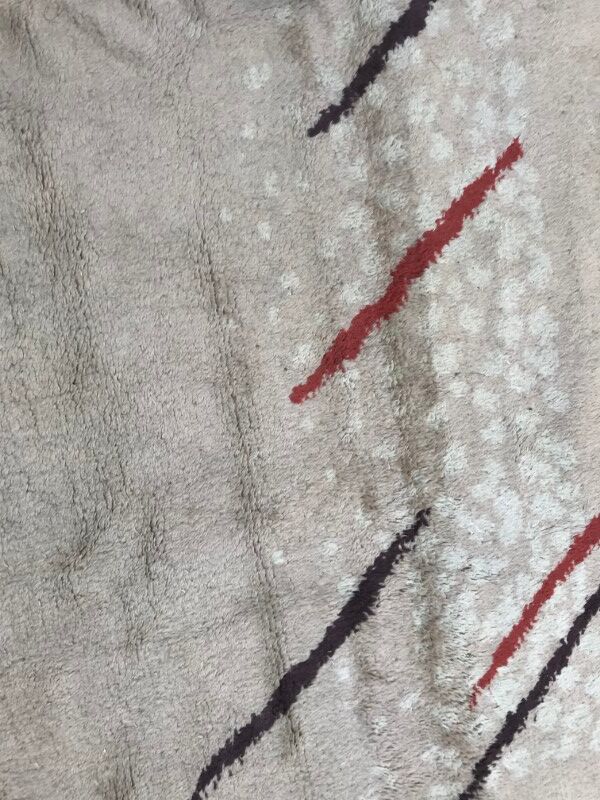Former carpet moroccan art deco made hand 138 x 200 cm