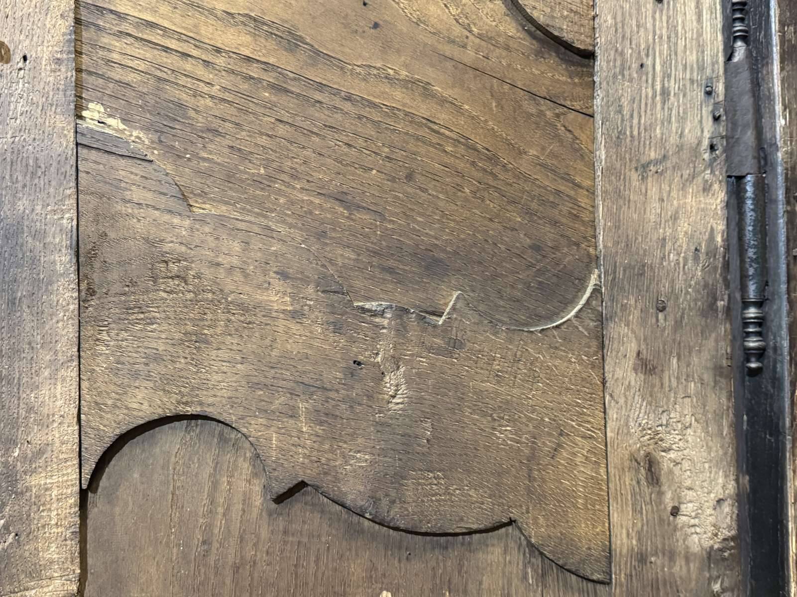 18th-century oak wardrobe