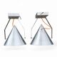 2 plafonniers, appliques de style industriel
