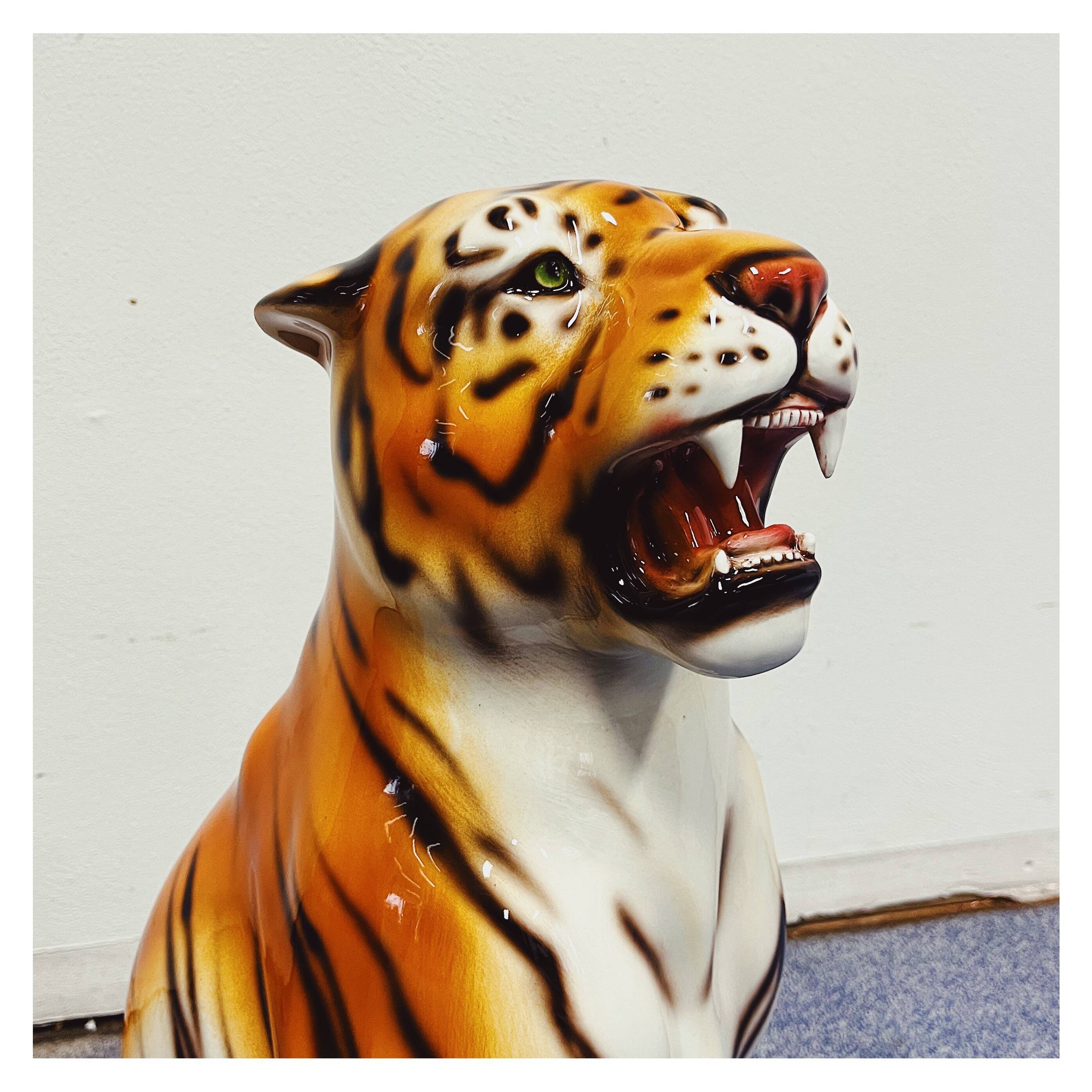 Tiger Statue Ceramic