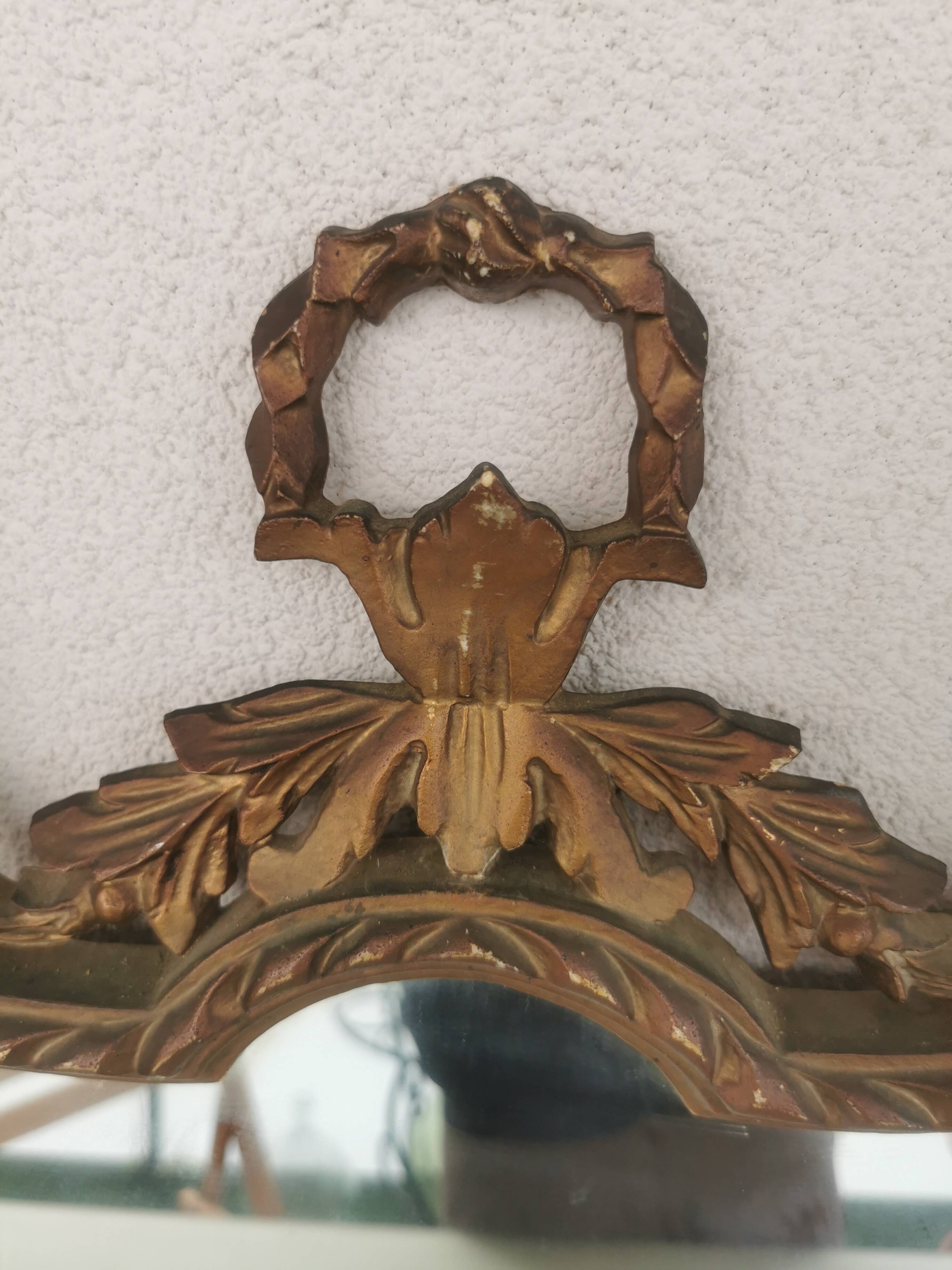 Vintage resin gold mirror