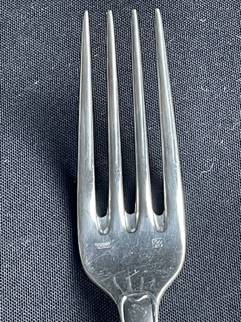 6 table forks – Silver plated metal – Frionnet François