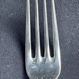 6 fourchettes de table en métal argenté Frionnet François
