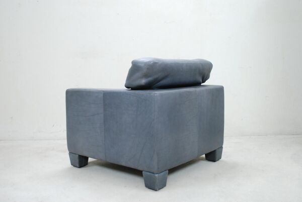 Fauteuil DS17 en cuir  marque De Sede Suisse 1980s