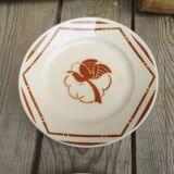 4 flat plates old ceramics from Badonviller collection paradis