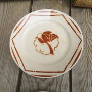 4 flat plates old ceramics from Badonviller collection paradis