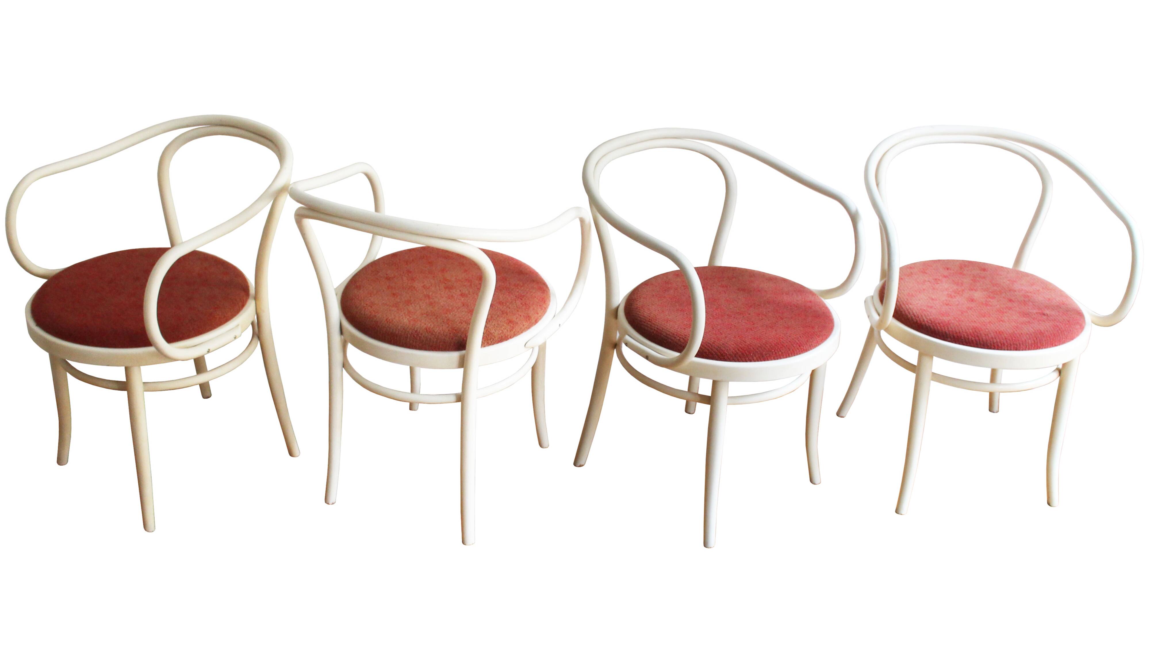 Ensemble de quatre chaises des années 80 par TON