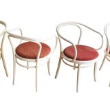 Set of four 1980's chairs by TON