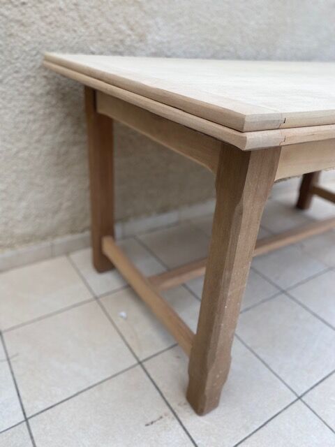 Extended farmhouse table